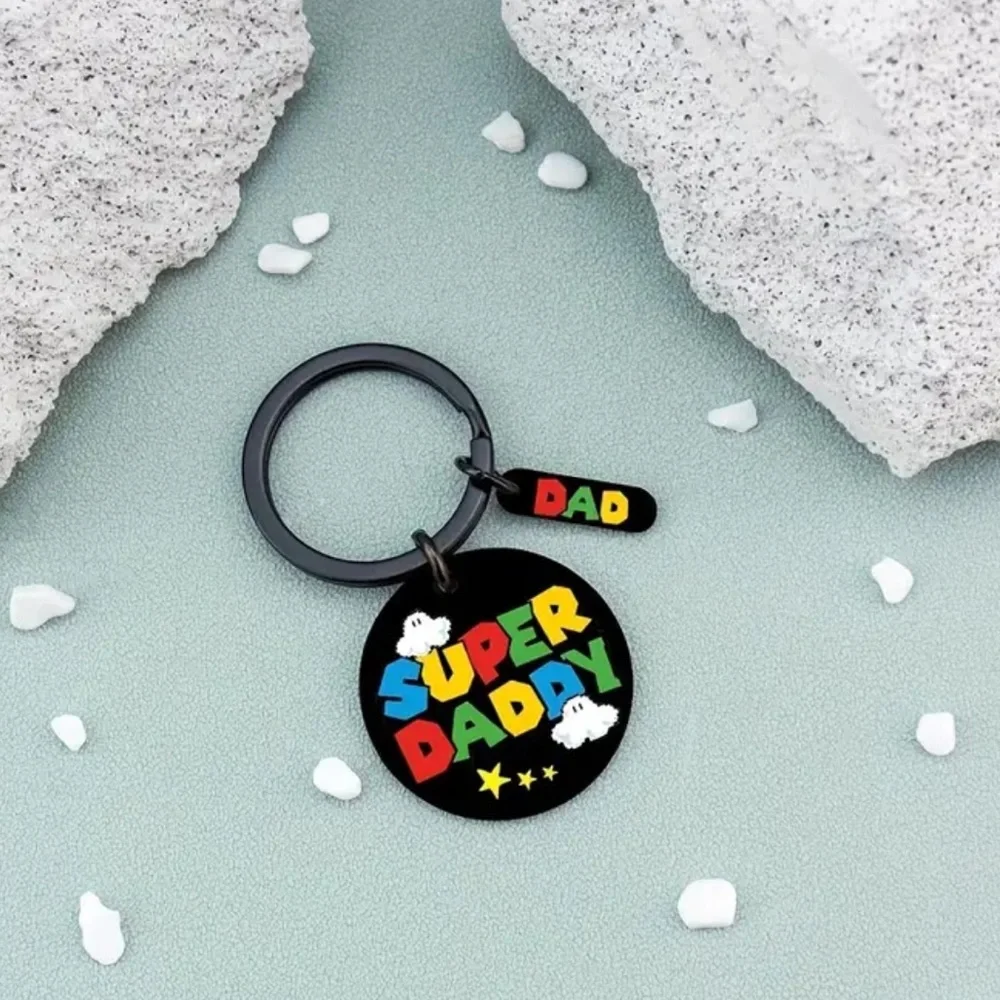 NEW| Super Daddy Multicolored Mario Keychain